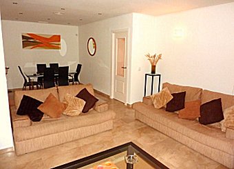 Very spacious lounge opens to the terrace with golf views