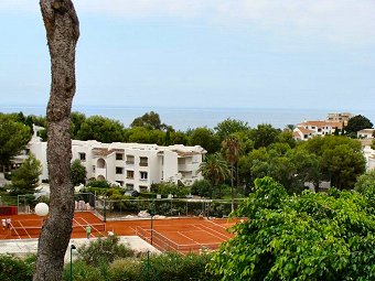 View to miraflores Tennis courts near to the apartment view from the terrace