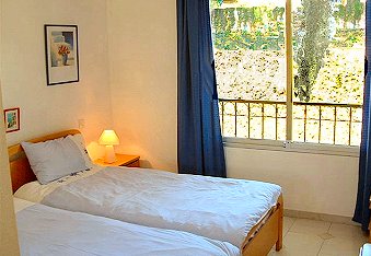 Bedrooms have views to the gardens