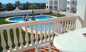 Large pool and tropical gardens