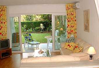 Large split level lounge area